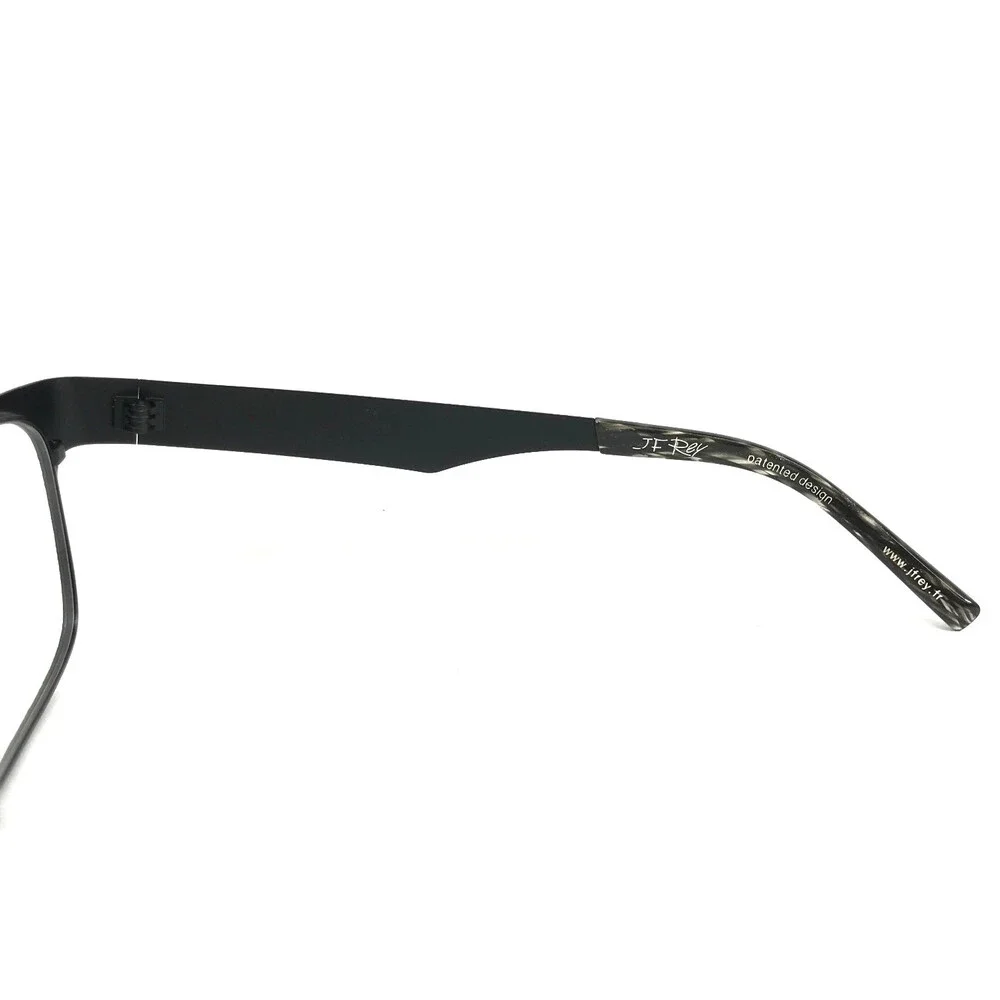 J.F. Rey Eyeglasses Frames JF2598 0000 Matte Black Textured Webbed 56-18-135
